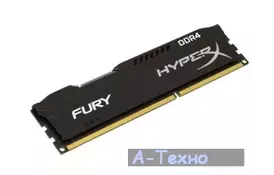 Модуль памяти для компьютера DDR4 8GB 3200 MHz HyperX FURY Black Kingston (HX432C18FB2/8) - Фото