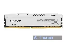 Модуль памяти для компьютера DDR4 8GB 3466 MHz HyperX FURY White Kingston (HX434C19FW2/8) - Фото