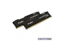 Модуль памяти для компьютера DDR4 16GB (2x8GB) 2933 MHz HyperX FURY Black Kingston (HX429C17FB2K2/16) - Фото