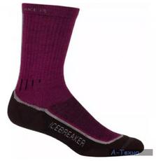 Термоноски Icebreaker Hike Lite Crew WMN cranberry/silver L (IBN 304 924 L)