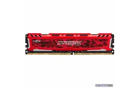 Модуль памяти для компьютера DDR4 8GB 2666 MHz Ballistix Sport LT Red MICRON (BLS8G4D26BFSE) - Фото