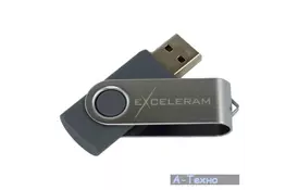 USB флеш накопитель eXceleram 8GB P1 Series Silver/Gray USB 2.0 (EXP1U2SIG08) - Фото
