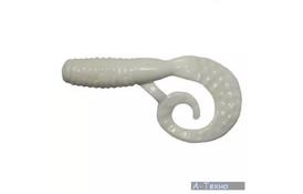 Силикон рыболовный Mann's Manipulator Grub 80мм белый (рельефный) (20 шт.) (M-013 W) - Фото