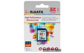Карта памяти RiDATA SDHC 16GB Class 10 UHS-I (FF959217) - Фото