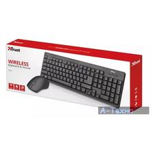 Комплект Trust Ziva wireless keyboard with mouse UKR (22119)