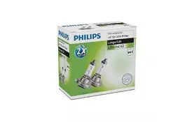 Лампа галогеновая Philips H7 LongLife (12972ELC2) - Фото