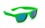 Детские солнцезащитные очки Koolsun Wawe неоново-зеленые (Размер 1+) (KS-WANG001)