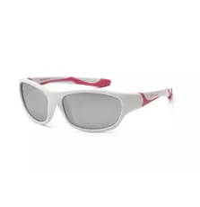 Детские солнцезащитные очки Koolsun Sport бело-розовые (Размер 6+) (KS-SPWHCA006)