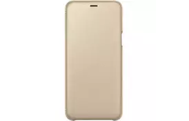 Чехол Samsung для Galaxy A6+ 2018 (A605) Flip Wallet Gold - Фото