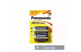 Батарейка PANASONIC C LR14 Alkaline Power * 2 (LR14REB/2BP) - Фото