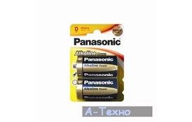 Батарейка PANASONIC D LR20 Alkaline Power * 2 (LR20REB/2BP) - Фото