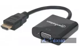 Переходник HDMI M - VGA F Manhattan (151467) - Фото