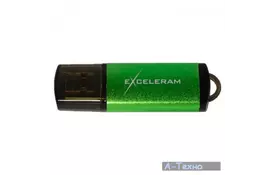 USB флеш накопитель eXceleram 16GB A3 Series Green USB 3.1 Gen 1 (EXA3U3GR16) - Фото