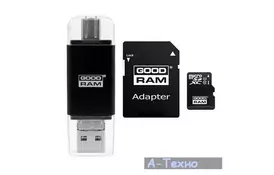 Карта памяти GOODRAM 64GB miсroSDXC class 10 UHS-I (M1A5-0640R11) - Фото