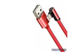 Дата кабель USB 2.0 AM to Lightning 1.0m Comfort L-shape Red CORD (CDC-L1-2R) - Фото