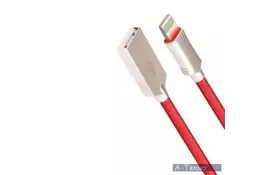 Дата кабель USB 2.0 AM to Lightning 1.0m Hi-Q Red CORD (CDH-L1-2R) - Фото
