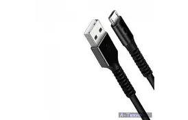 Дата кабель USB 2.0 AM to Lightning 1.0m Ares Black CORD (CDAR-L1-2B) - Фото
