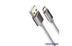 Дата кабель USB 2.0 AM to Micro 5P 1.0m Ace Silver CORD (CDA-M1-2SI) - Фото