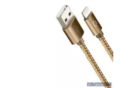 Дата кабель USB 2.0 AM to Lightning 1.0m Ace Champagne CORD (CDA-L1-2CH) - Фото