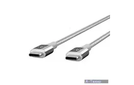 Дата кабель USB 3.1 Type-C to Type-C 1.2m MIXIT DuraTek silver Belkin (F2CU050bt04-SLV) - Фото
