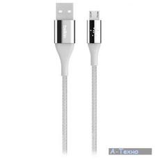 Дата кабель USB 2.0 AM to Micro 5P 1.0m MIXIT DuraTek silver Belkin (F2CU051bt04-SLV)