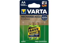 VARTA RECHARGEABLE ACCU ENDLESS AA 1000mAh BLI 2 NI-MH (56666101402) - Фото