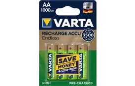 VARTA RECHARGEABLE ACCU ENDLESS AA 1900mAh BLI 4 NI-MH (56676101404) - Фото