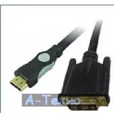 Кабель мультимедийный HDMI to DVI 18+1pin M, 3.0m Viewcon (VD 066-3м.)