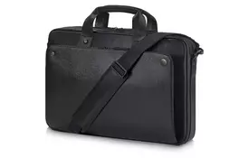 Сумка для ноутбука HP Exec Black Leather 15.6 Top Load (1LG83AA) - Фото