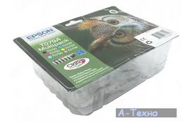 Картридж струйный EPSON StPhoto P50/PX660/720WD Bundle, Bk,C,M,Y,LC,LM (C13T079A4A10) - Фото