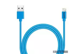 Дата кабель USB 2.0 – Lightning 1.0m Blue ADATA (AMFIPL-100CM-CBL) - Фото