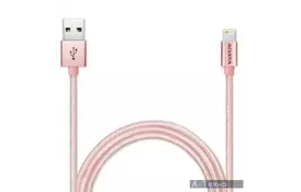 Дата кабель USB 2.0 – Lightning 1.0m Rose Golden ADATA (AMFIAL-100CMK-CRG) - Фото