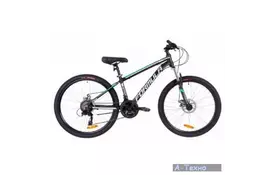 Велосипед Formula 26" THOR 2.0 2019 AM 14G DD рама-14" Al черно-зеленый (OPS-FR-26-273) - Фото