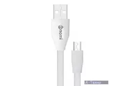 Дата кабель USB 2.0 AM to Micro 5P 1.5m DCF White Nomi (316195) - Фото