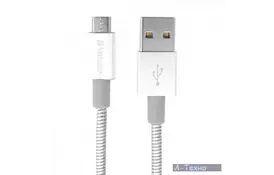 Дата кабель USB 2.0 AM to Micro 5P 1.0m silver Verbatim (48862) - Фото