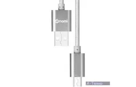 Дата кабель USB 2.0 AM to Micro 5P 2.0m DCM Silver Nomi (316188) - Фото