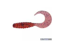 Силікон рибальський Mann's 40мм вишневый (20 шт.) (M-036 PU) - Фото