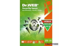 Антивирус Dr. Web Security Space, 2 ПК 2 года карт. конверт (KHW-B-24M-2-A3) - Фото