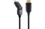 Кабель HDMI Belkin (AM/AM) High Speed w/Ethernet 2м, 180 degree angle, Black Gold