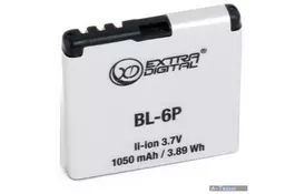 Аккумуляторная батарея EXTRADIGITAL Nokia BL-6P (1050 mAh) (BMN6282) - Фото