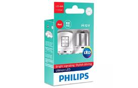 Лампа светодиодная Philips P21W RED Ultinon (11498ULRX2) - Фото