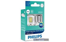 Лампа світлодіодна Philips P21W White Ultinon 12V (11498ULWX2) - Фото