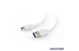 Дата кабель USB 3.0 AM to Type-C 1.0m Cablexpert (CCP-USB3-AMCM-1M-W) - Фото
