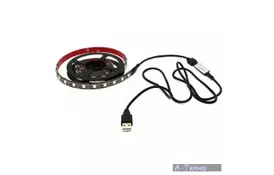 Светодиодная лента USB Светодиодная лента RGB 1м с встроенным пультом ColorWay (CW-LSRGB1-C-005) - Фото