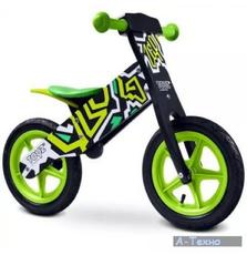 Беговел Caretero Zap Черно-зеленый (19431)