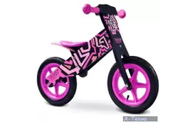 Беговел Caretero Zap Черно-розовый (19432) - Фото