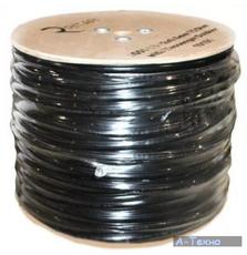 Кабель телевизионный Ritar 1,02 мм.CCS, 80x0.12m CCA экран, 75 Ом, 305м (RT-B305-F660BV)