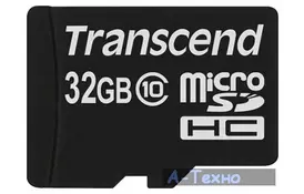 Карта пам'яті Transcend 32Gb microSDHC class 10 (TS32GUSDC10) - Фото