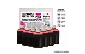 Чернила BARVA Canon CLI-521/CL-511 Magenta 10x100мл ServicePack (C521-1SP-M) - Фото