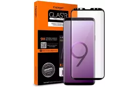 Spigen Galaxy S9 Glass Glas.tR Curved HD Black (1Pack) (592GL22820) - Фото